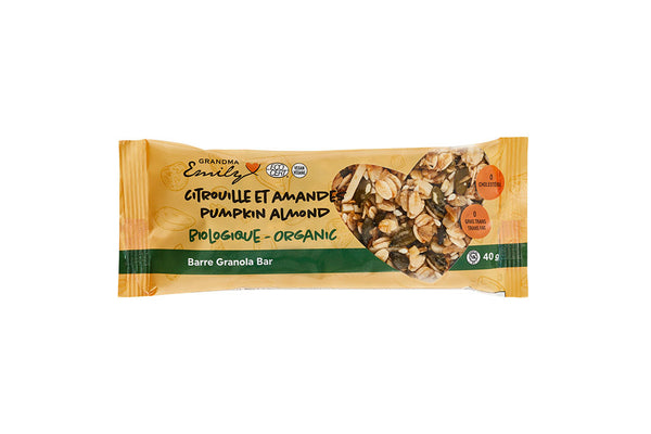 Barre amandes-citrouille bio (40g)
