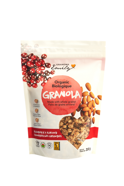 Organic Cranberry Almond Granola (330g)